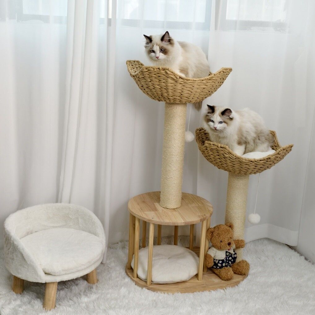Cat Tree Tower Large Scratching Post Condo Activity Center 20x15x25 cm - SuperSaverAU - view 2
