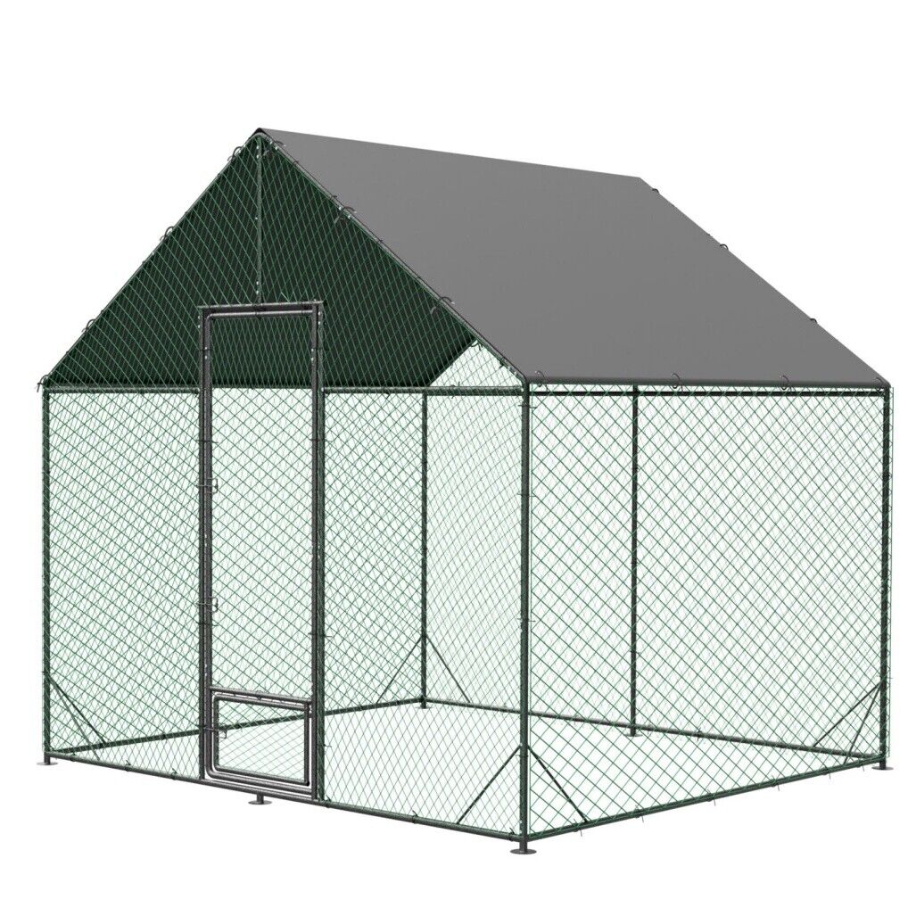 Large Chicken Coop Hen House 276x207x300cm - Durable, Easy Access, UV-Resistant - SuperSaverAU - view 1