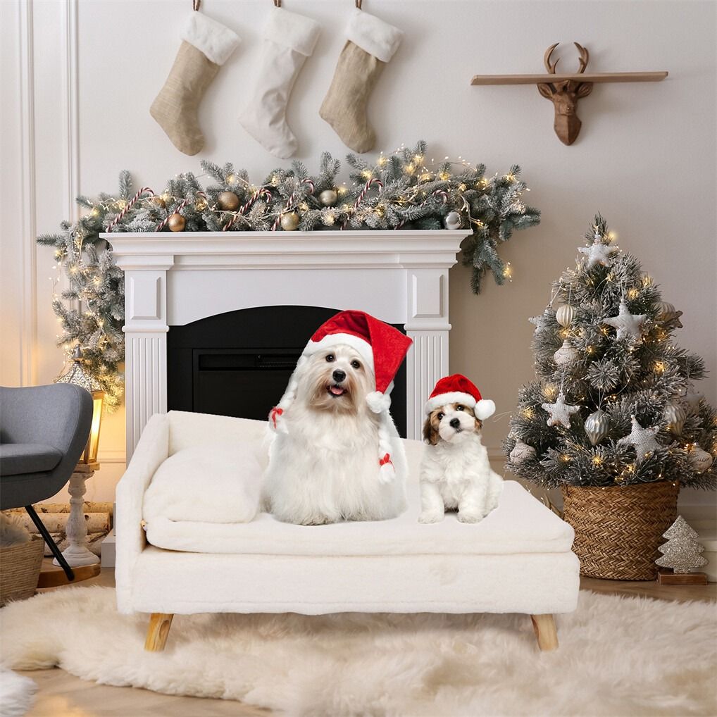 Small Raised Pet Sofa 70x40x39cm Waterproof Portable Dog Bed - Stylish & Durable - SuperSaverAU - view 4