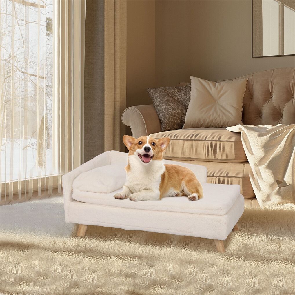 Luxury Pet Sofa Bed 80cm Rectangular Waterproof Anti-skid Couch - SuperSaverAU - view 9