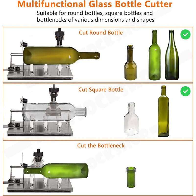 Stainless Steel Glass Bottle Cutter DIY Tool Kit 20x15x25 cm - Precision Cutting, Eco-Friendly - SuperSaverAU - view 7