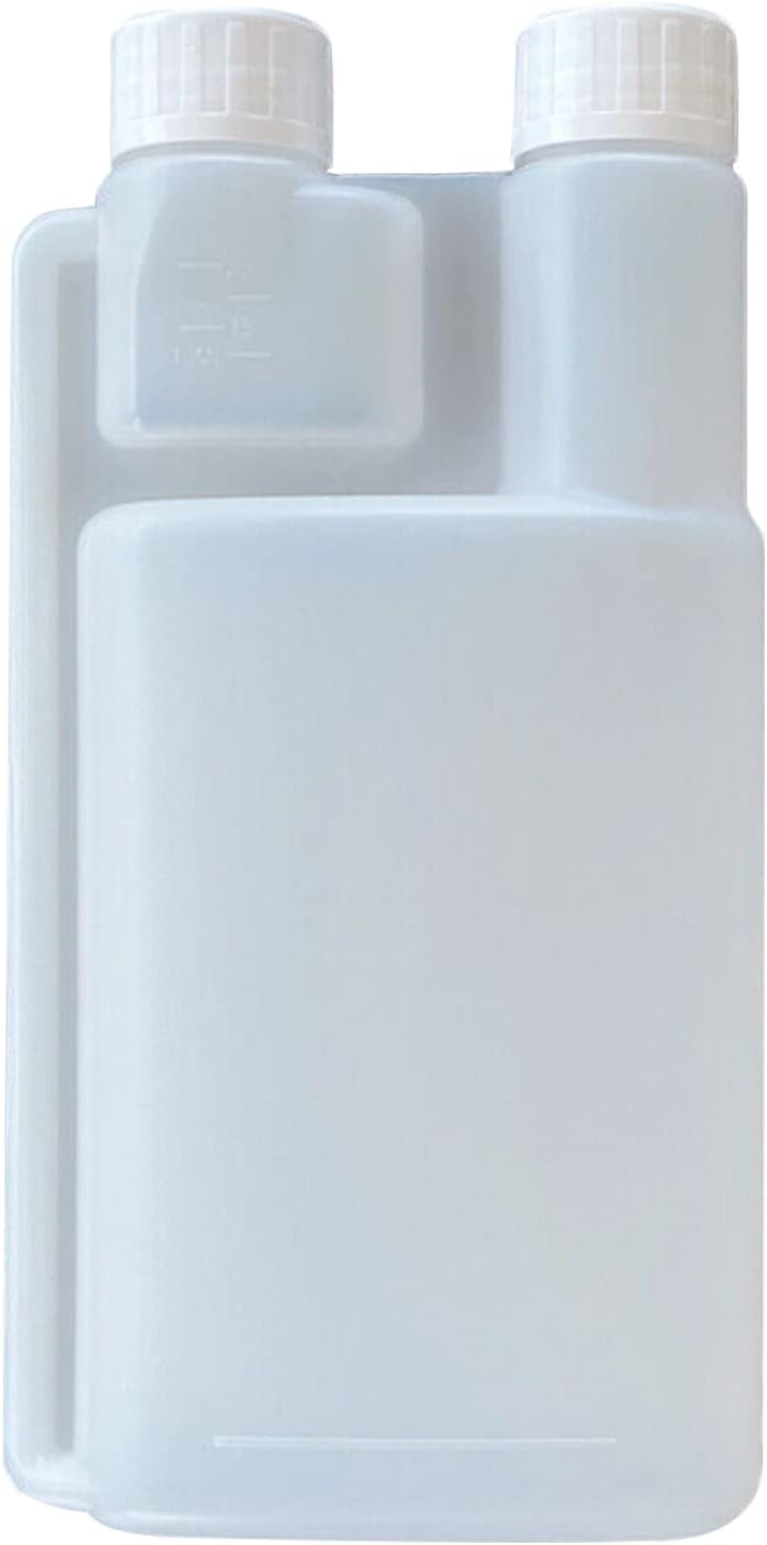 Premium 10-Pack 500ml Plastic Twin Chamber Bottles with Tamper-Evident Caps