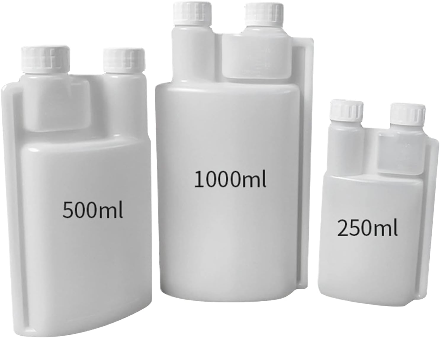 10-Pack 250ml Plastic Twin Chamber Bottles, Tamper Evident Cap - SuperSaverAU - view 3