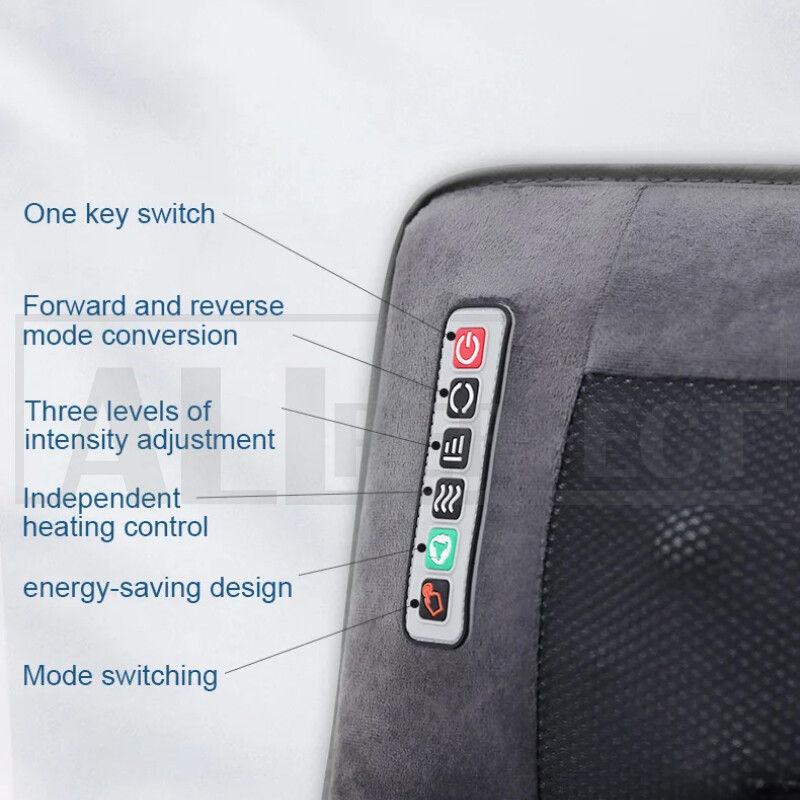 Premium Electric Full Body Heated Massage Mat 10 Motors 45cm Width