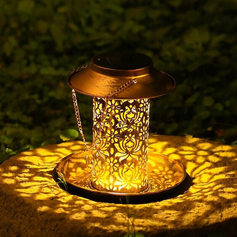 Premium Solar Hanging Bird Seed Feeder – with LED Light