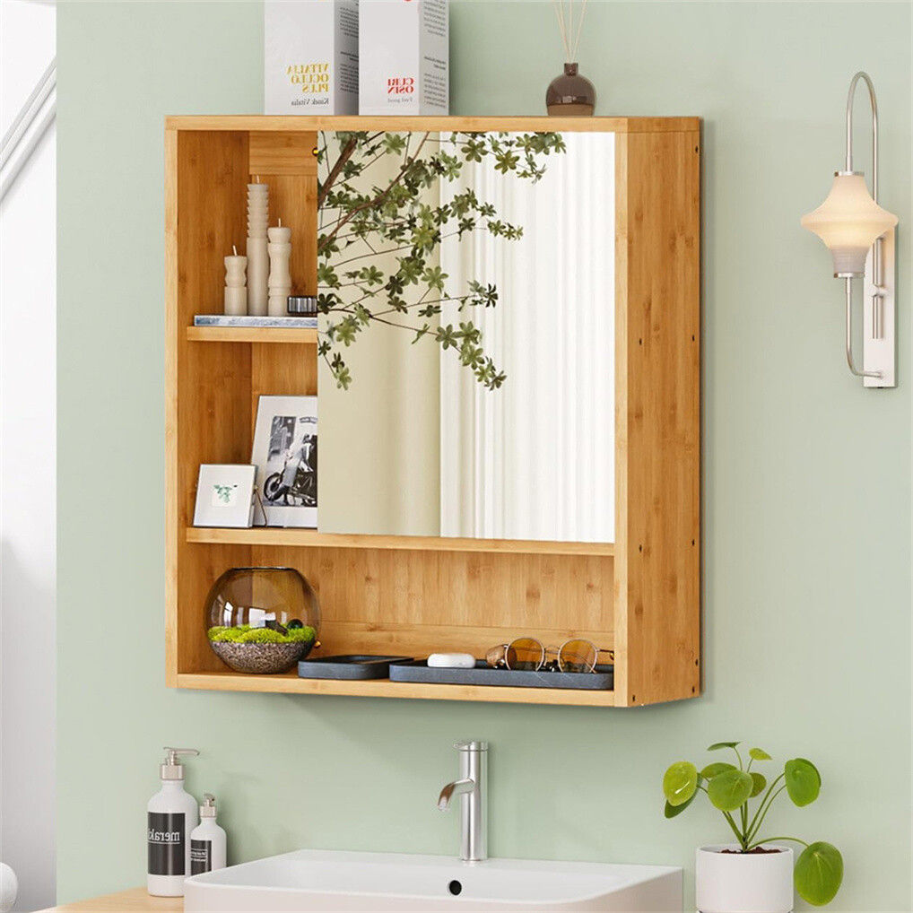 Wall-Mounted Bathroom Mirror Storage Cabinet 55.5cm - SuperSaverAU - view 5