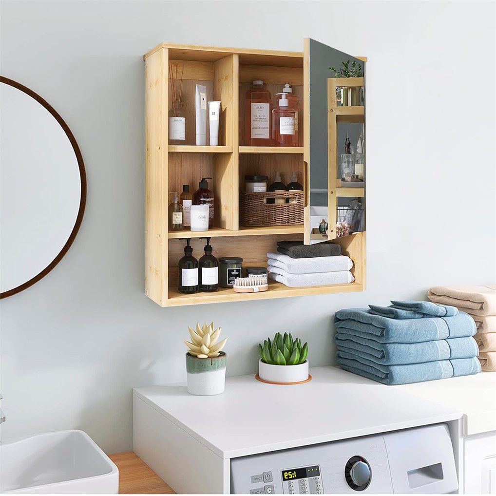 Wall-Mounted Bathroom Mirror Storage Cabinet 55.5cm - SuperSaverAU - view 7