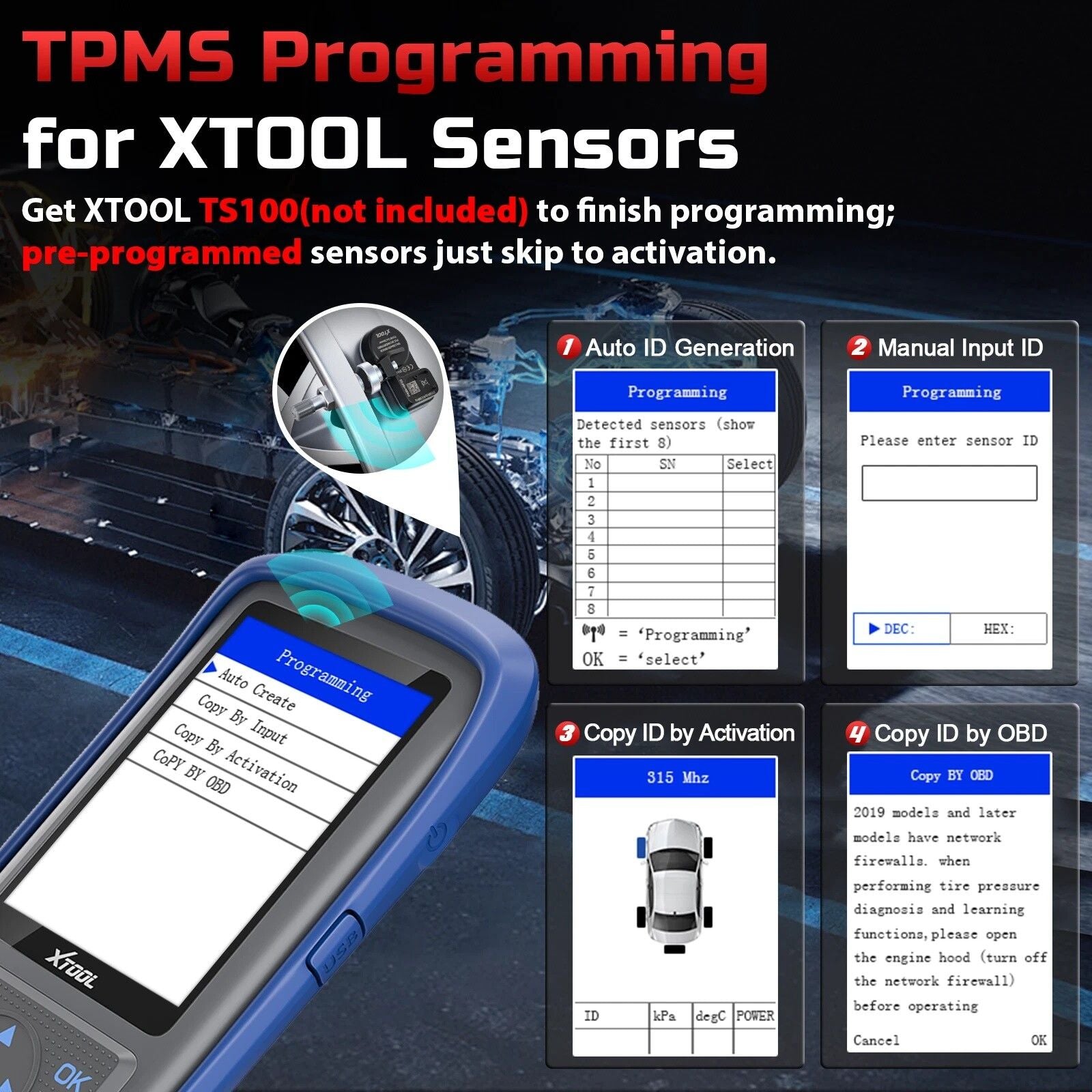 Premium TP150 TPMS Reset Tool 2025 WiFi CAN EOBD OBDII Scanner