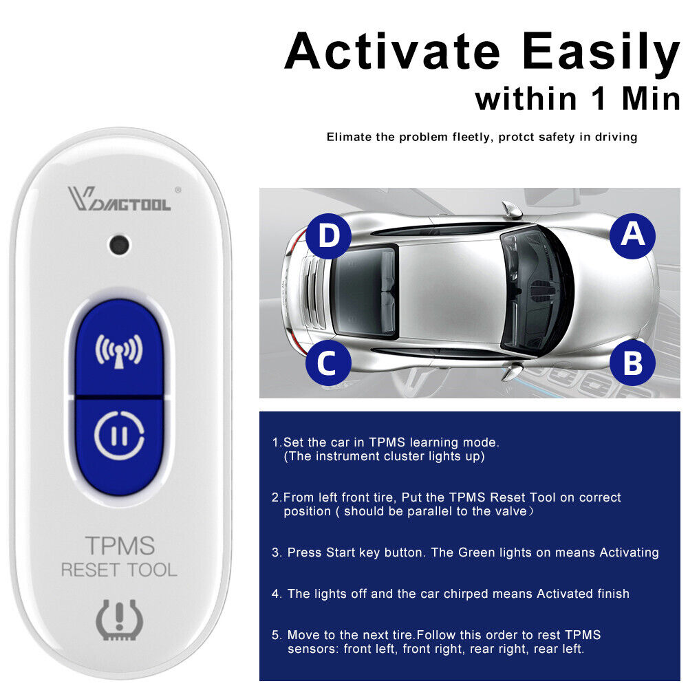 Premium TP508 TPMS Relearn Tool for GM Tyre Pressure Reset