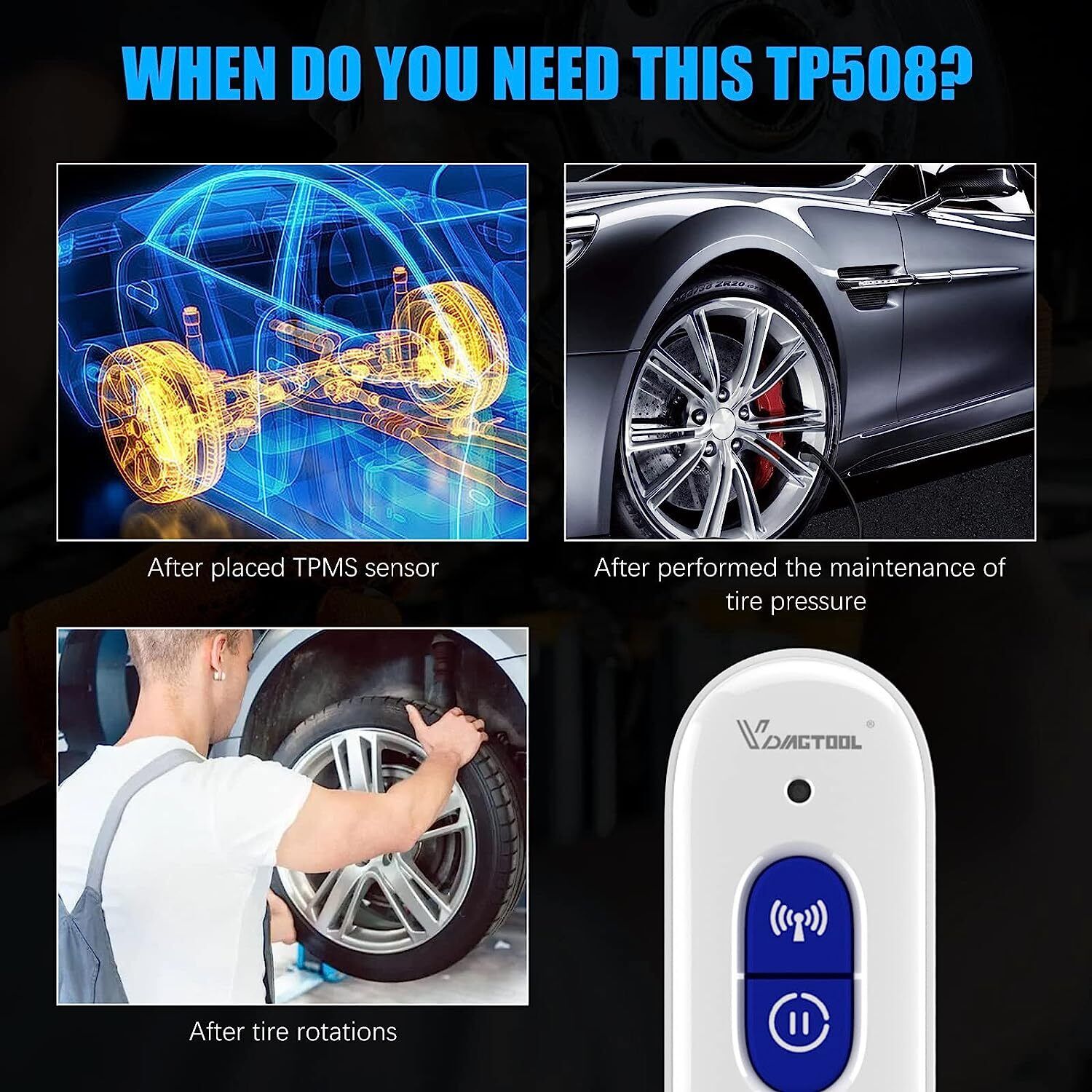 Premium TP508 TPMS Relearn Tool for GM Tyre Pressure Reset