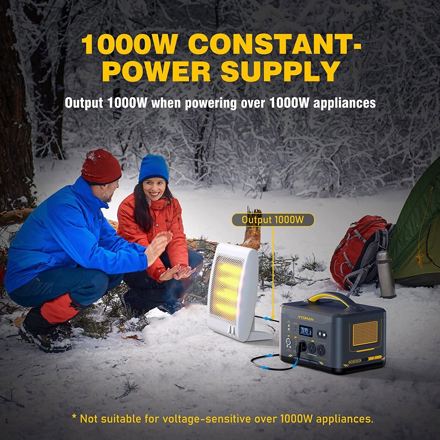 1000W Solar Generator 1408Wh Portable Power Station, Expandable, Safe & Reliable - SuperSaverAU - view 8