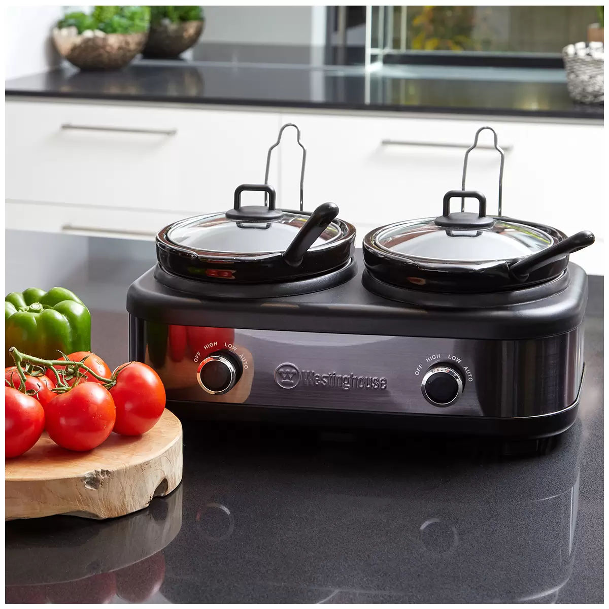 Westinghouse Dual 2 x 2.5L Slow Cooker with Auto Function - SuperSaverAU - view 7