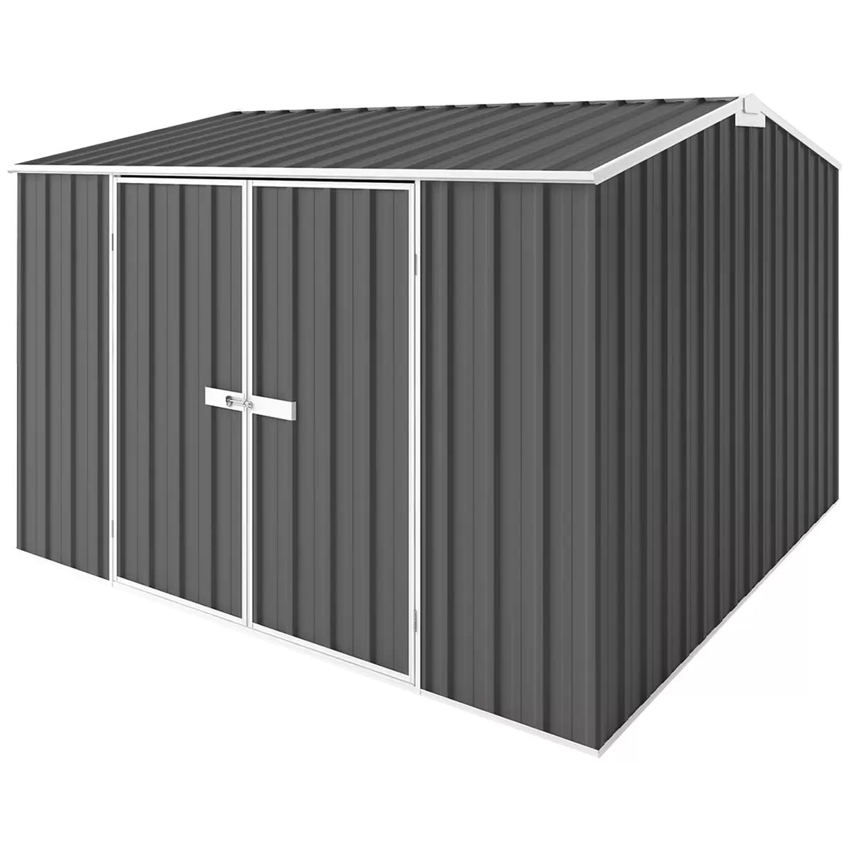 Gable Roof Shed 3 x 3m Slate Grey - Spacious, Easy Access, Australian Made - SuperSaverAU - view 1