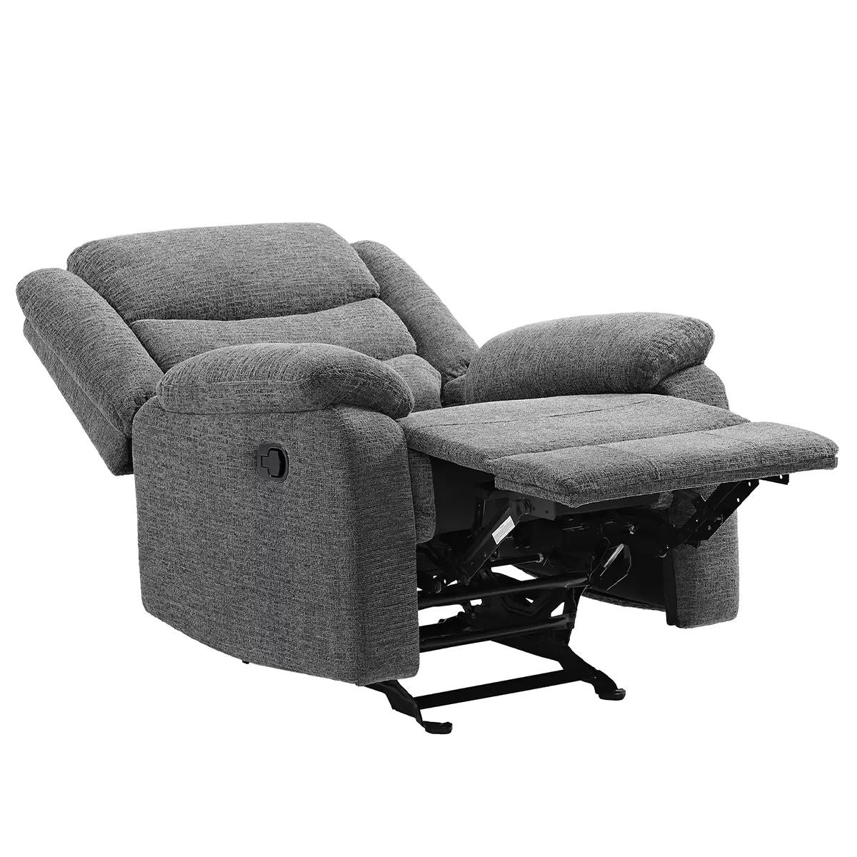 Fabric Glider Recliner - Pocket Coil Cushion & Durable Upholstery - SuperSaverAU - view 2