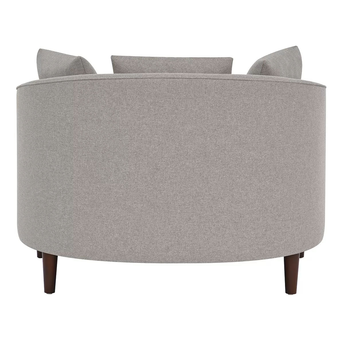 Accent Chair with Storage Ottoman - Ergonomic Barrel Design - SuperSaverAU - view 5