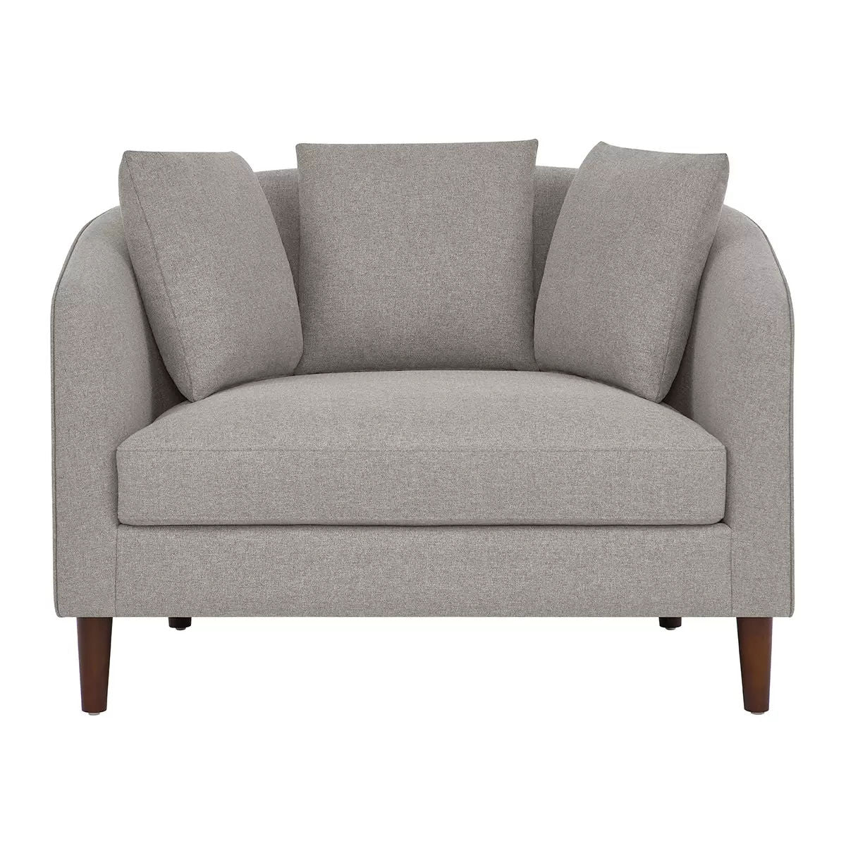 Accent Chair with Storage Ottoman - Ergonomic Barrel Design - SuperSaverAU - view 8