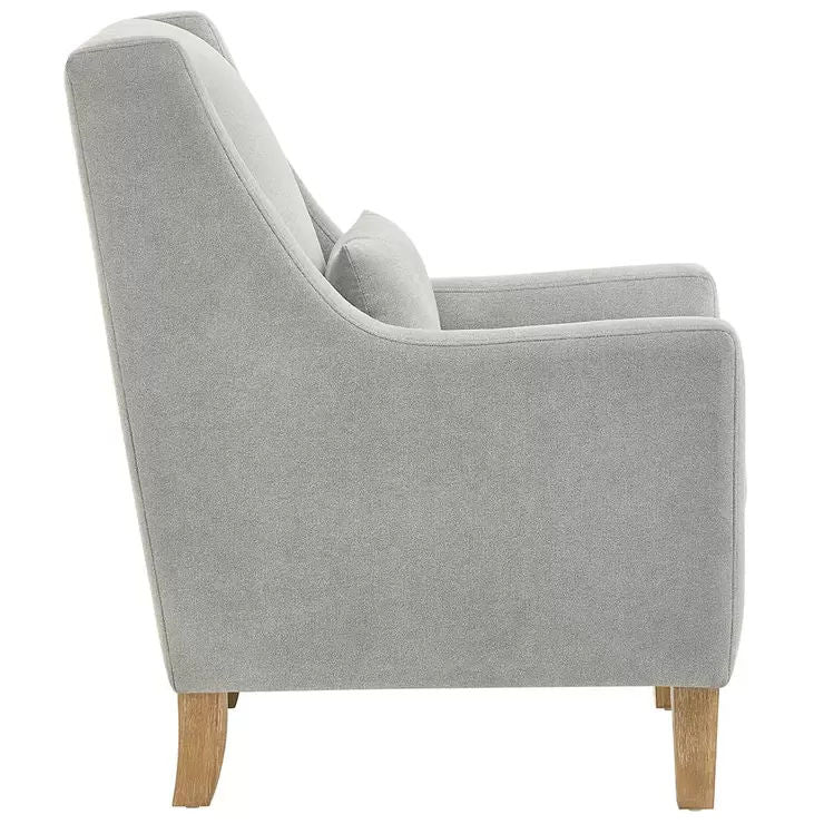 Fabric Accent Chair with Pocket Coil Seat and Lumbar Pillow - SuperSaverAU - view 3