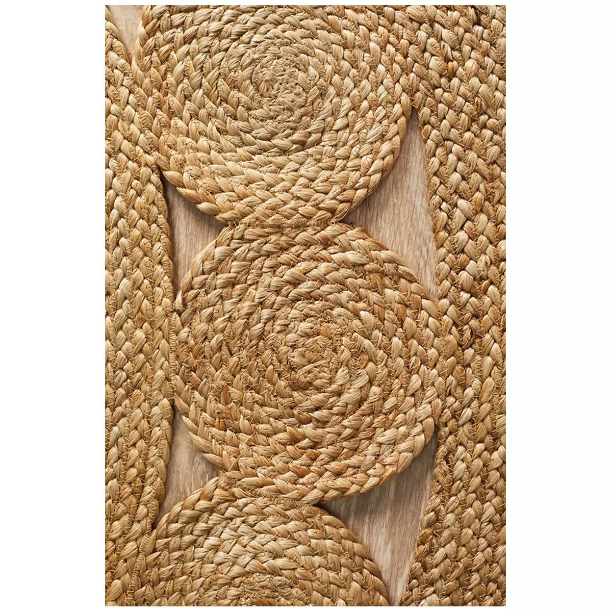 Atrium Pilu Natural Rug 150 x 150cm, Eco-Friendly Jute, Artisan Quality, Durable - SuperSaverAU - view 4