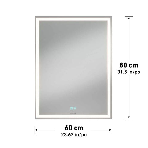 Aurea Integrated LED Plug-In Wall Mirror