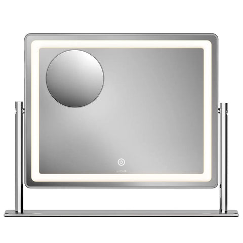Aurea Mini LED Cosmetic Mirror by Premium - Adjustable Lighting - SuperSaverAU - view 1