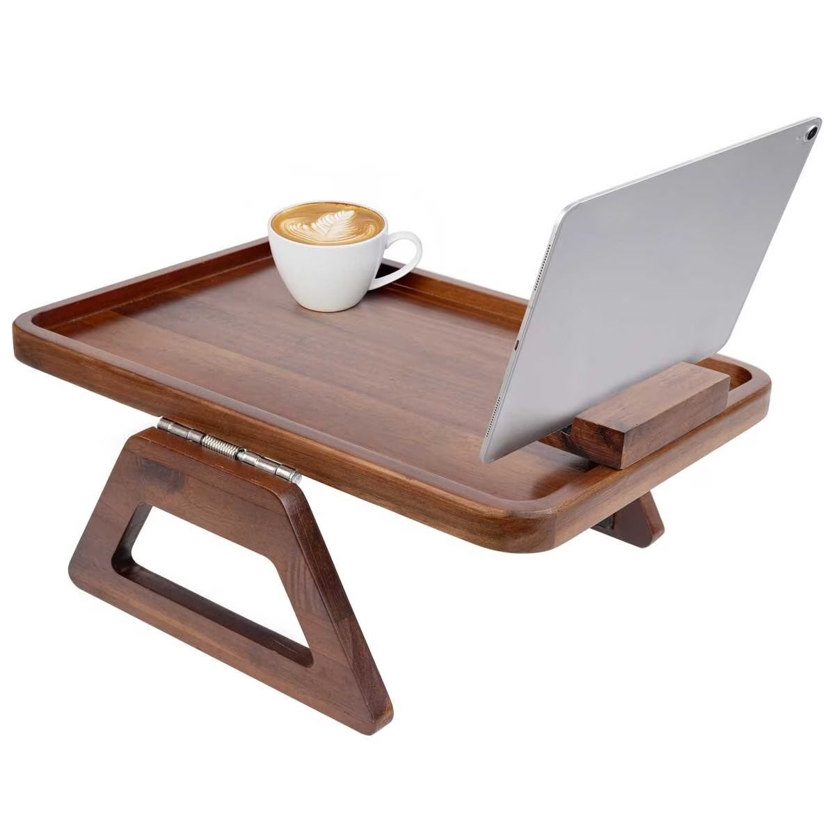 Smart Design Acacia Sofa Armrest Tray - Spring Loaded - SuperSaverAU - view 3