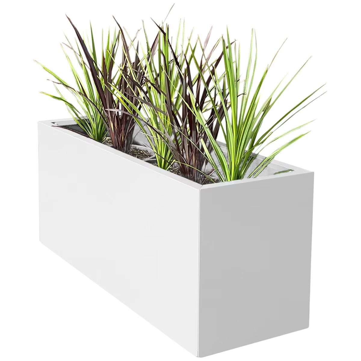 Designer Planter Box 900 x 340 x 400mm - Durable Galvanized Steel, Versatile Design - SuperSaverAU - view 1