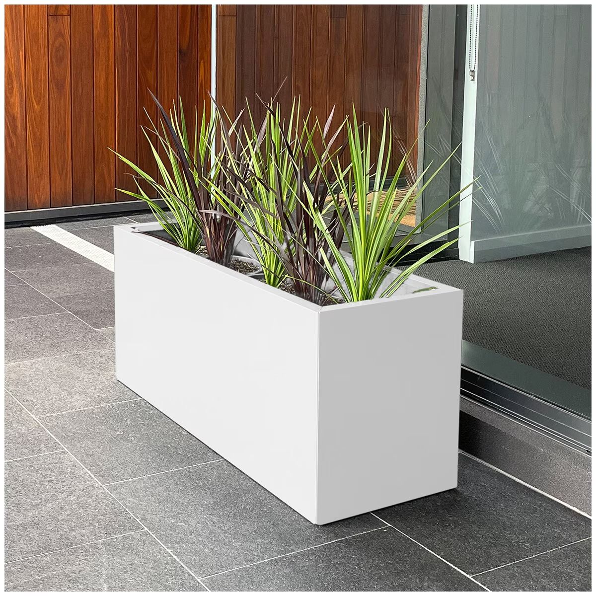 Designer Planter Box 900 x 340 x 400mm - Durable Galvanized Steel, Versatile Design - SuperSaverAU - view 2