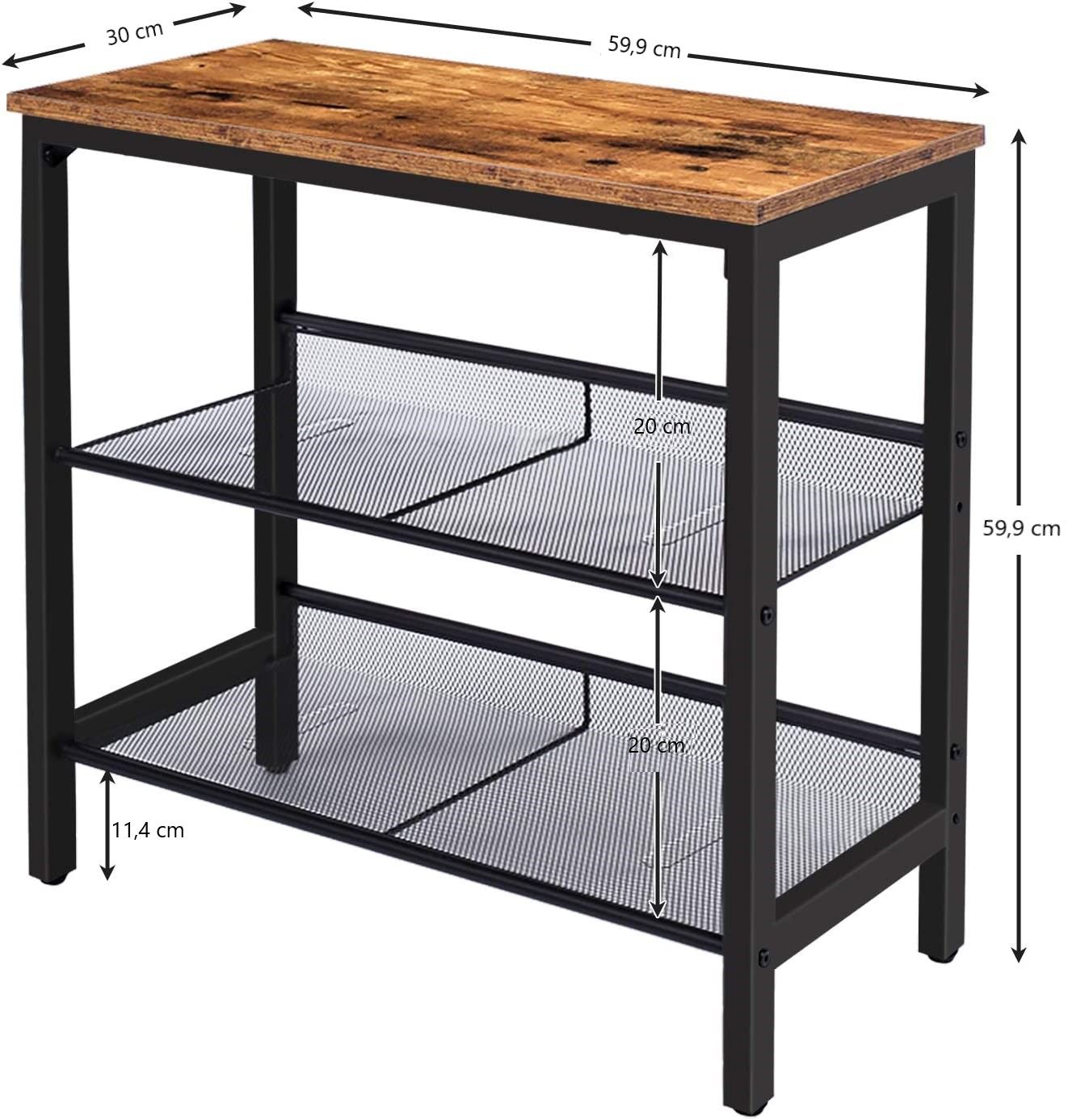 2-Tier Shoe Rack - Industrial Style Storage - SuperSaverAU - view 4