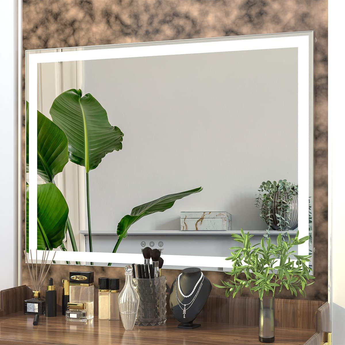 Premium Large Hollywood Makeup Mirror 92x68cm Smart Touch LED Vanity Mirror