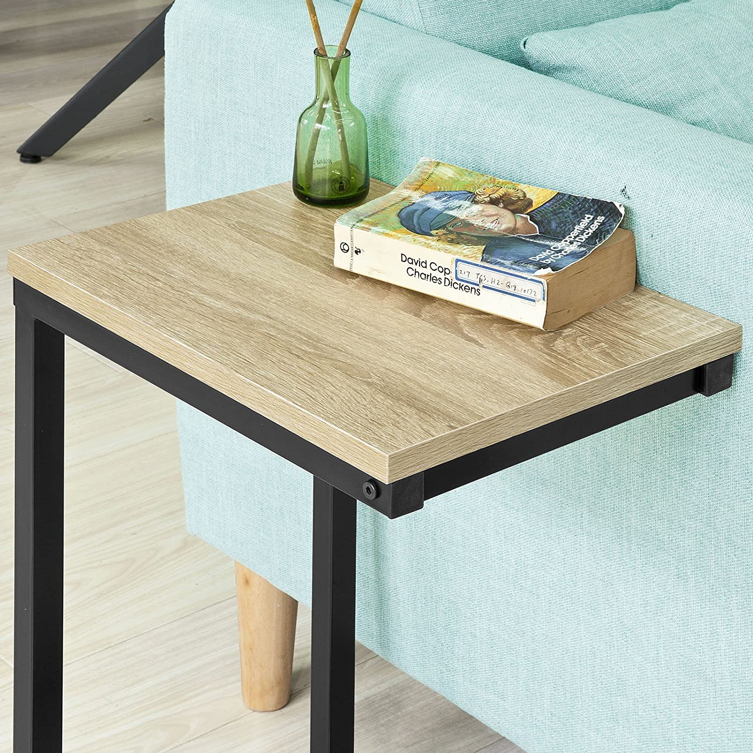 Industrial Style Coffee Table, 30 x 60 x 40 cm, Self-Assembly, Steel Frame - SuperSaverAU - view 6