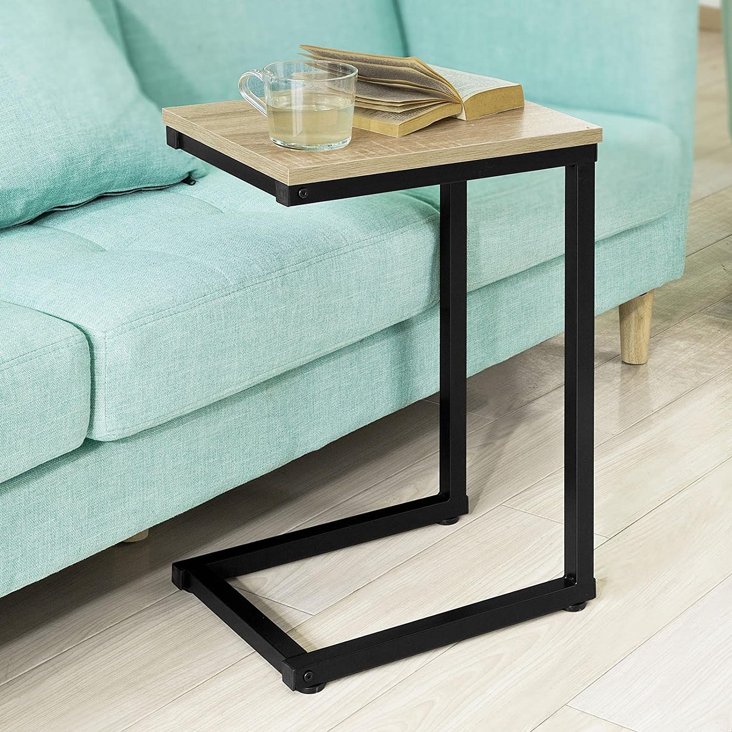 Industrial Style Coffee Table, 30 x 60 x 40 cm, Self-Assembly, Steel Frame - SuperSaverAU - view 9