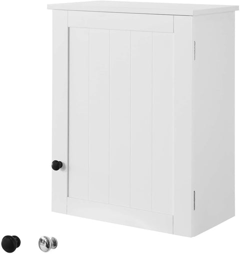 White Wall Cabinet with Door 40x52cm - SuperSaverAU - view 1