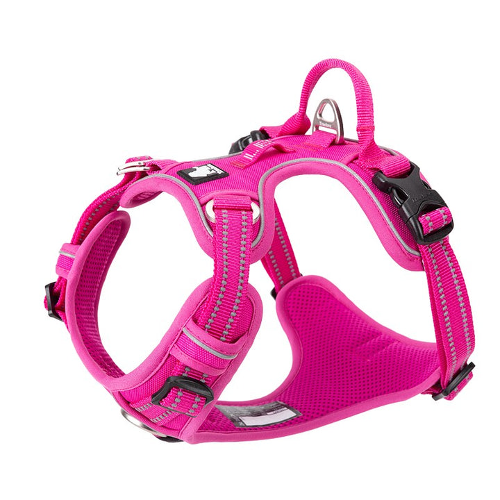 Premium Pink Adventurer 3M Reflective No Pull Dog Harness Size M