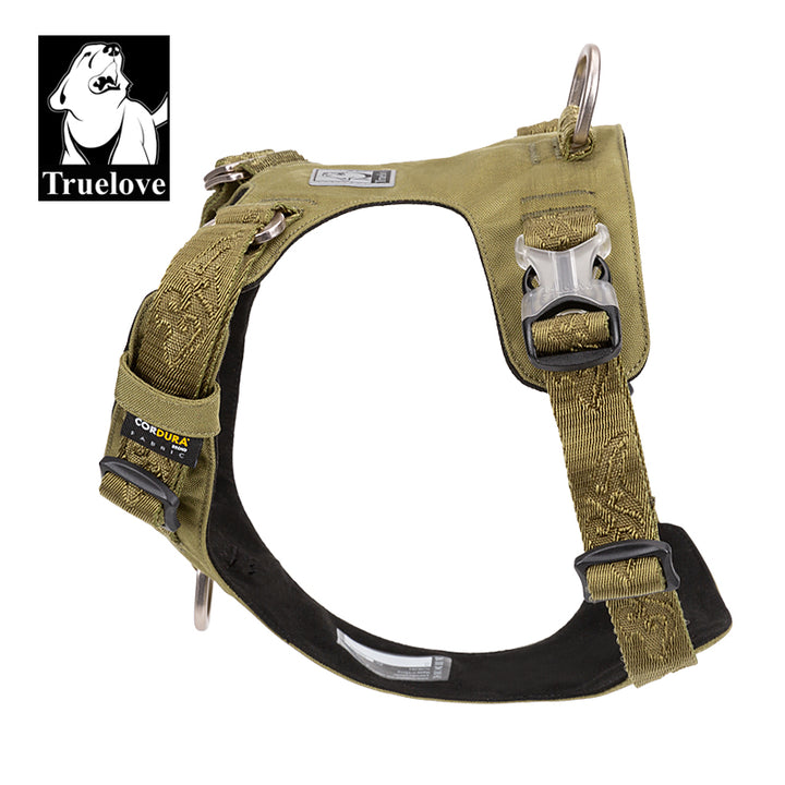 Premium Army Green Lightweight Tactical Dog Harness Size L
