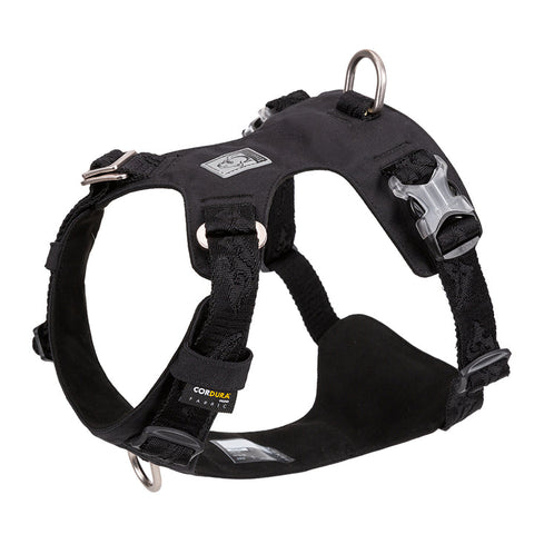 Premium Black Lightweight Tactical Dog Harness Size S