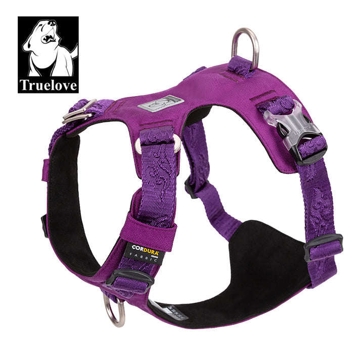 Premium Purple Lightweight Tactical Dog Harness Size XS