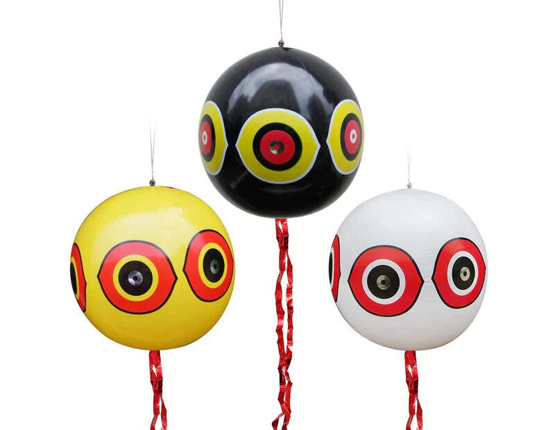 Inflatable Bird Chaser Balloons, Pack of 3 - Reflective Predator Eyes, 6000 sq. ft. Coverage - SuperSaverAU - view 1