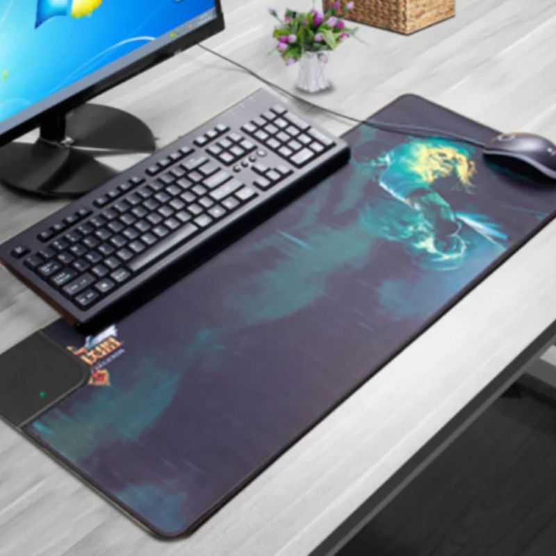 Premium Qi Wireless Charging Mouse Pad 800x300x4mm Non Slip Base