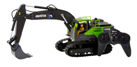 1:18 Scale 13-Channel Alloy Remote Control Excavator Construction Vehicle with Lights, Sound and Steam - SuperSaverAU - view 1