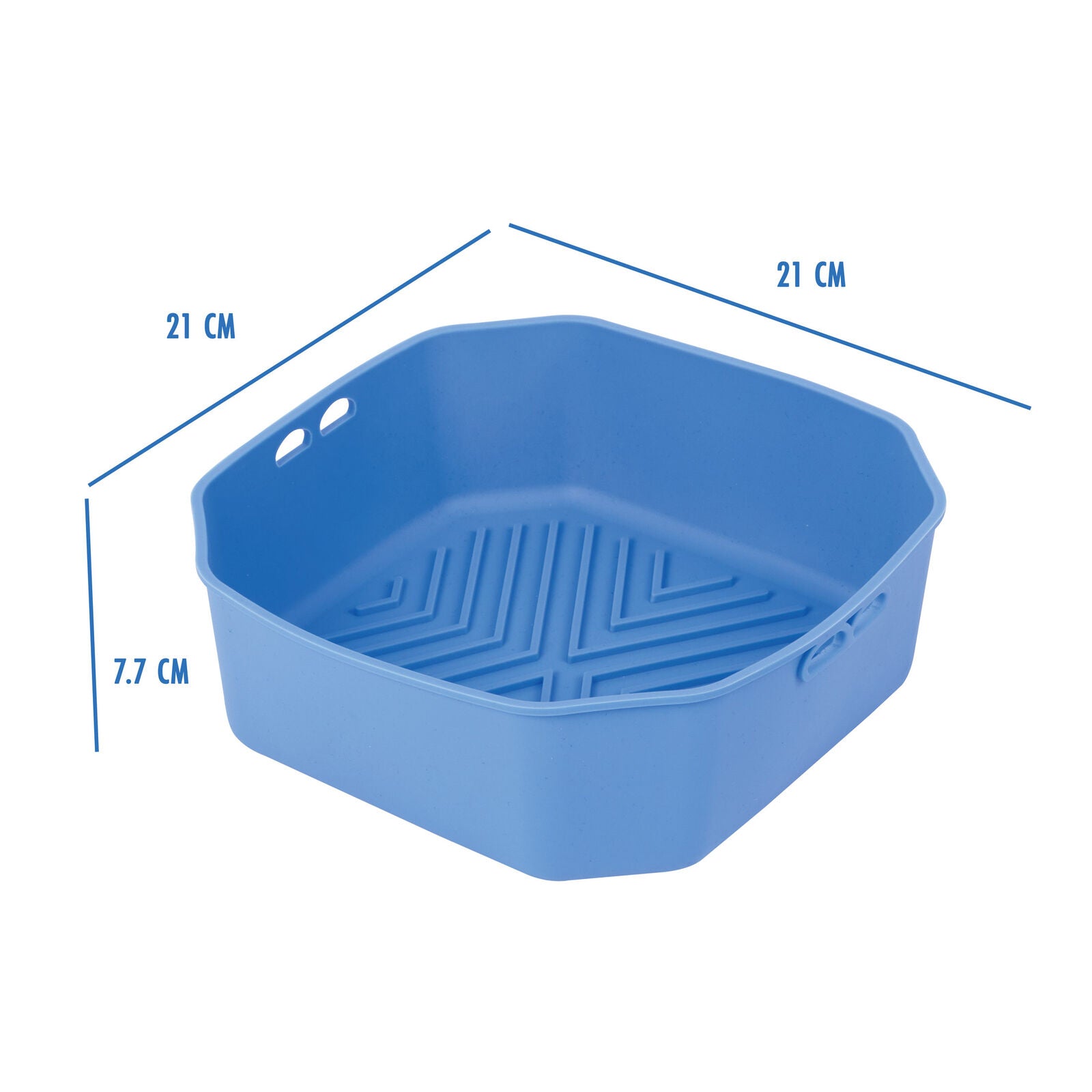 Premium 2 Pack BPA Free Square Air Fryer Silicone Liners 21cm