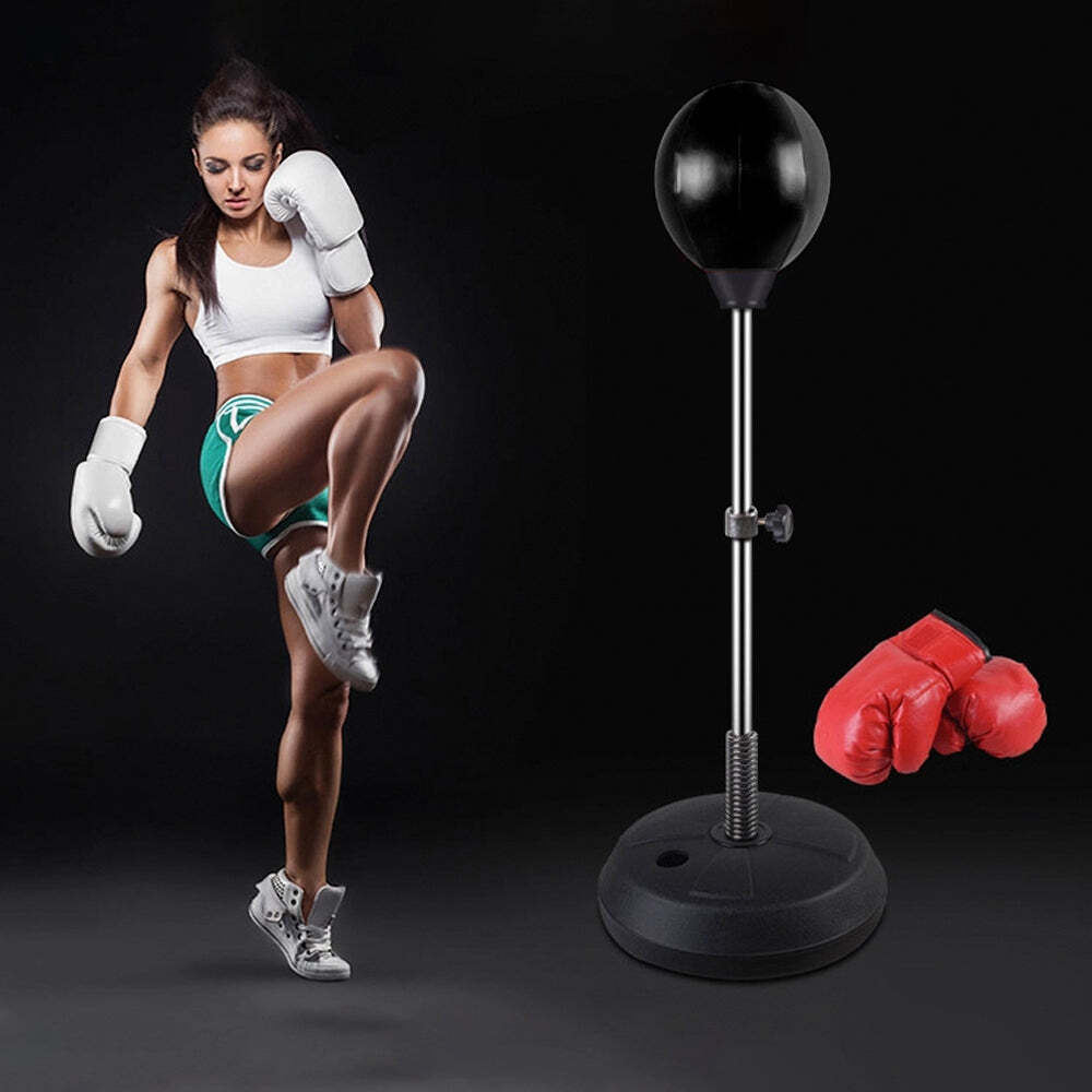 Free-Standing Boxing Set: PU Punching Ball & Boxing Gloves - SuperSaverAU - view 5
