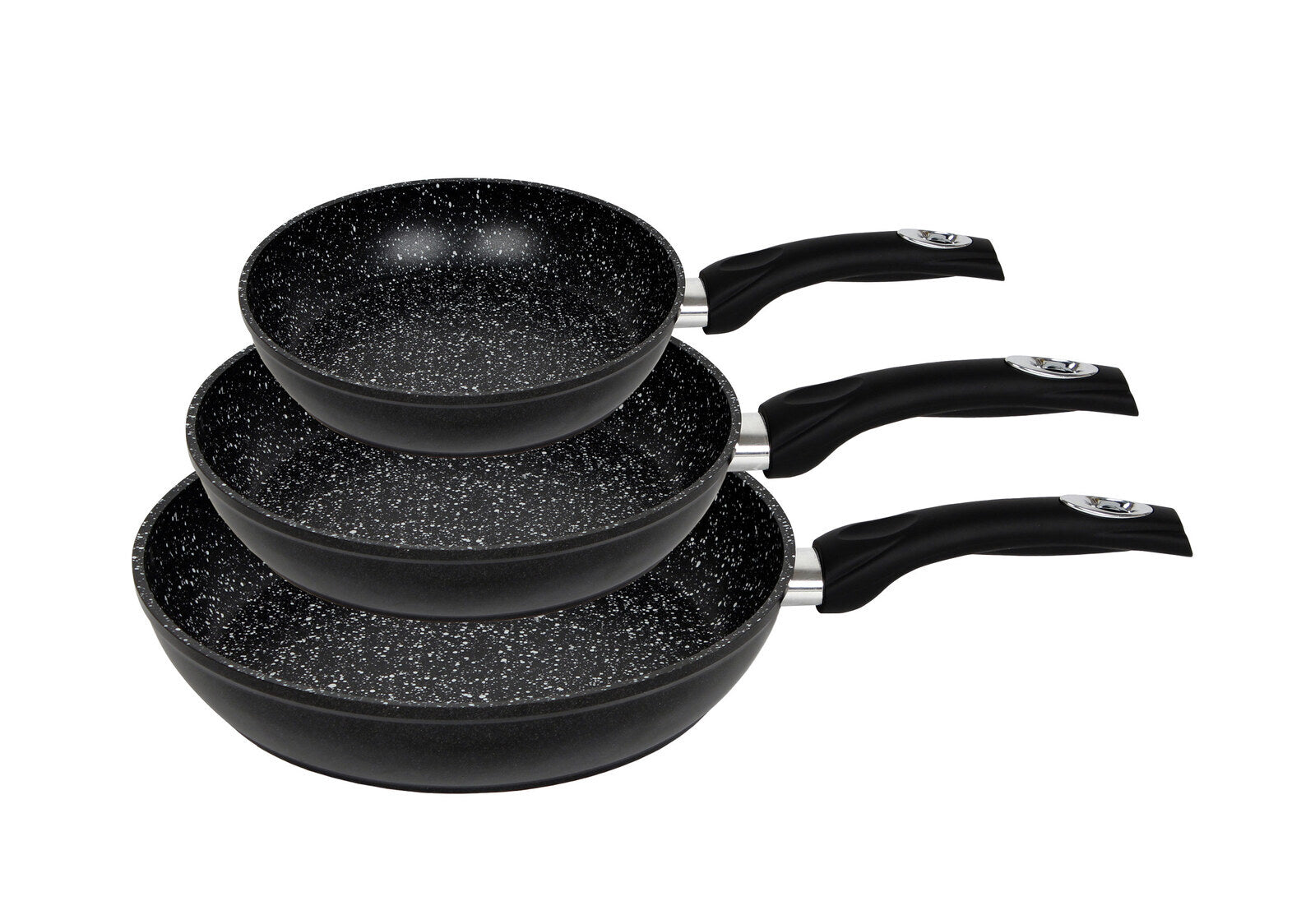Healthy Choice 3-Piece Forged Frypan Set, Non-stick, 20cm, 24cm, 28cm - SuperSaverAU - view 1