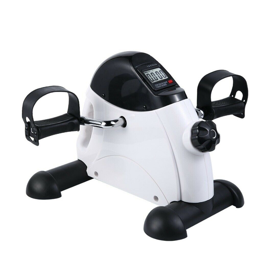 Portable Pedal Exerciser w/ LCD Monitor Tracking (Black & White) - SuperSaverAU - view 1