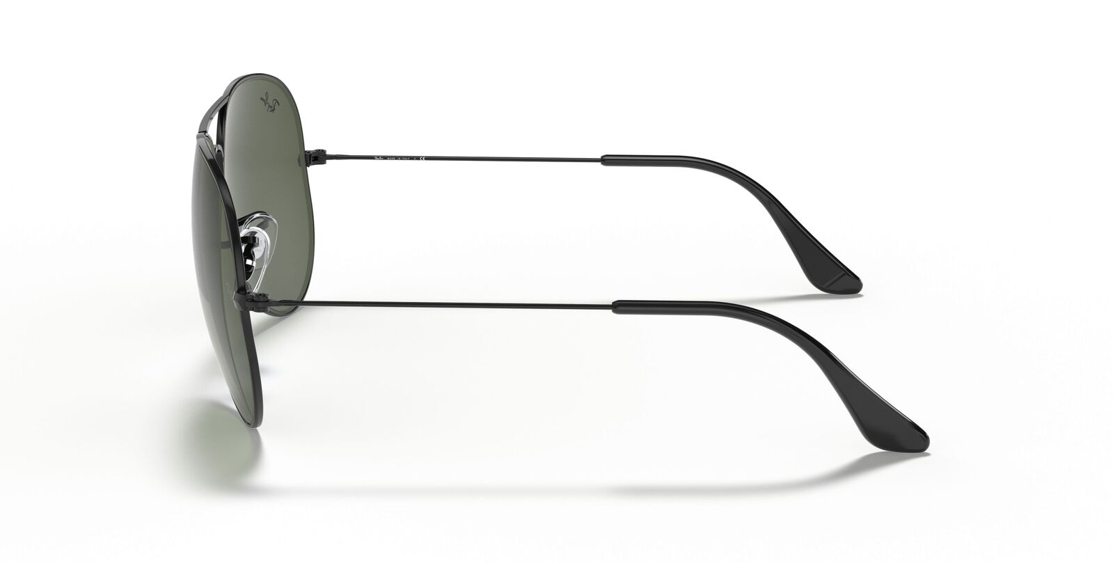 Ray-Ban Aviator Large Metal II Sunglasses - Black Frame, Green Lenses - SuperSaverAU - view 4