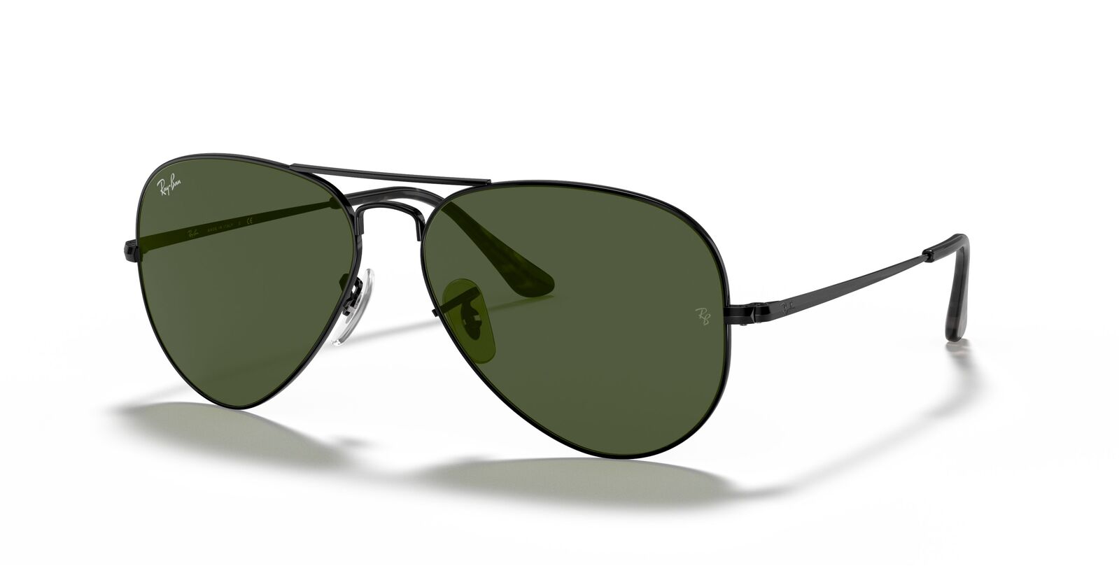 Ray-Ban Aviator Metal II Sunglasses - Black & Green - SuperSaverAU - view 2