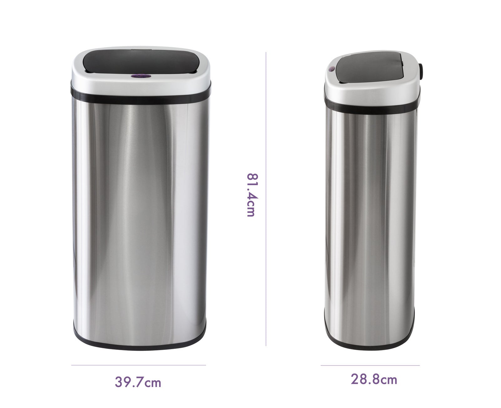 Premium 70L Stainless Steel Motion Sensor Rubbish Bin