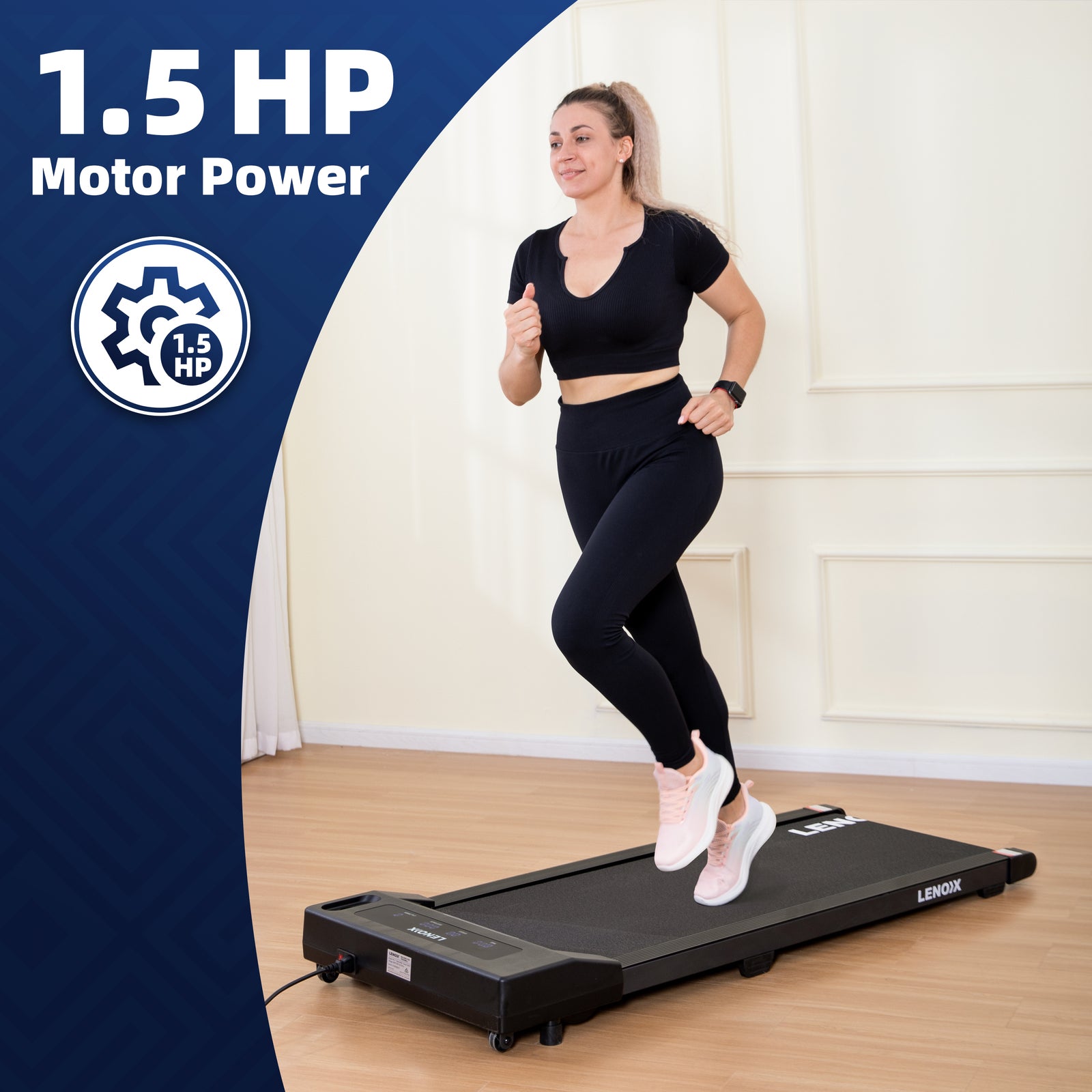 1.5 HP 52cm Electric Walking Pad Treadmill with Remote Control and Display Screen - SuperSaverAU - view 10