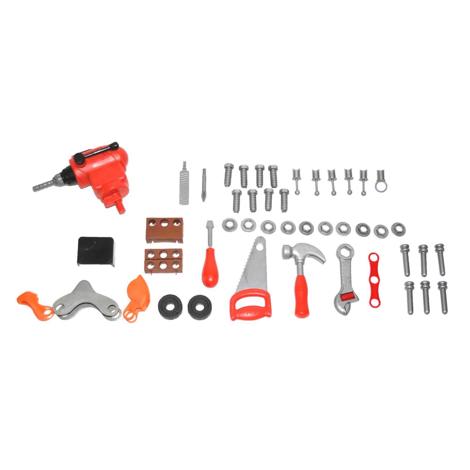 Children's DIY Tool Workbench Playset with Large Toy Tools & Storage - SuperSaverAU - view 2