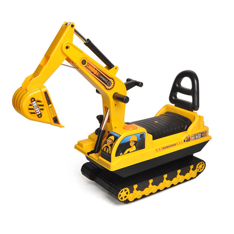 Ride-on Children's Excavator w/ Sturdy Track and Dual Operation Levers to Scoop - SuperSaverAU - view 1