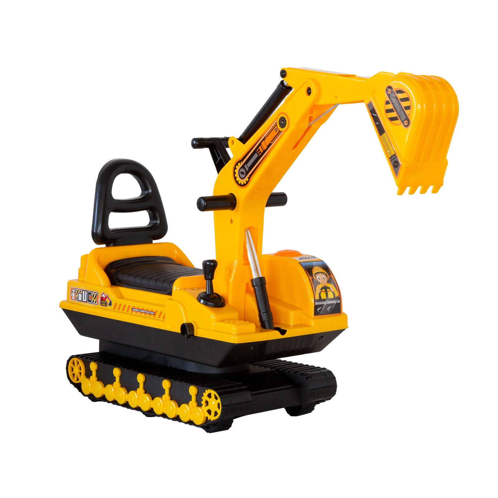 Ride-on Children's Excavator w/ Sturdy Track and Dual Operation Levers to Scoop - SuperSaverAU - view 6